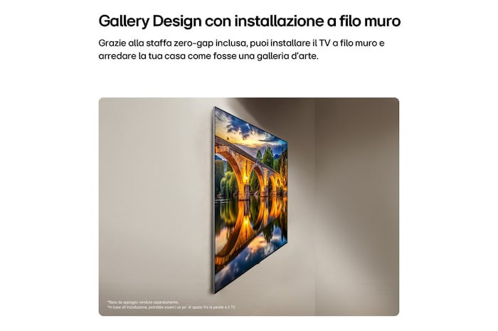 Installazione a filo muro TV OLED77G64LW 2026
